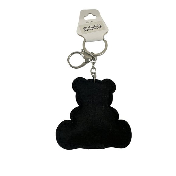 Sparkly Bear Keychain With Heart & Rhinestones - Picture 2 of 7